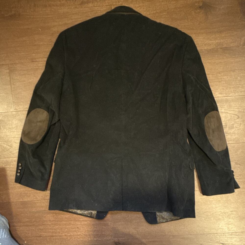 Chaps Blazer Single-Breasted Two-Button Elbow Patches - Picture 4 of 4